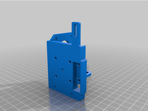bmg holder v2 square nut remix 3d printer extruders 3d print model - Mito3D