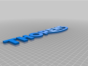 Thorens logo büyük elektronik ses odyofil hifi döner tabla 3d print model - Mito3D