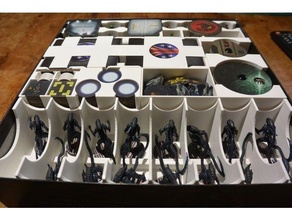 aliens agditc insert toy & game accessories boardgame inserts organizer 3d print model - Mito3D