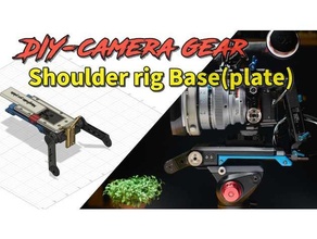 Schulter rig Base plate arri Rosette 15mm Stange add on Linse Unterstützung Kamera Teller 3d print model - Mito3D