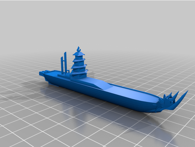 Feuer Nation Schiffe Benutzerbild Airbender Fahrzeuge atla airbe Blau Schlachtschiff Boot Feuerlord Feuernation Fregatte iroh ozai Prinz königlich Schiff Abriss Sozin Transport 3D print model - Mito3D