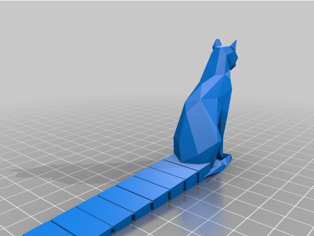 cu gato cuña decoración 3D print model - Mito3D