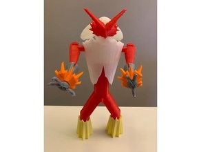 blaziken creature Pokemon pokemongo figure giocattolo 3d print model - Mito3D