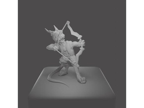 Kobold archer jouets Jeux dnd miniature dragon table 3d print model - Mito3D