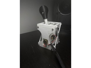 potentiometer based racing simulator shifter video games arcade arduino h-shifter shift knob sim simracing transmission 3d print model - Mito3D