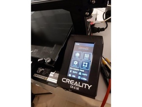 creality cr-6 se screen bezel cover logo 3d printer accessories cr6 cr6-se cr6se 3d print model - Mito3D