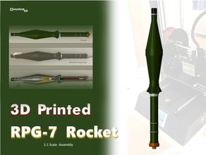 rpg 7 cohete montaje modelos 3d print model - Mito3D