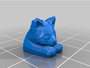 poly cat makeup holder accessories 3d print model - Mito3D