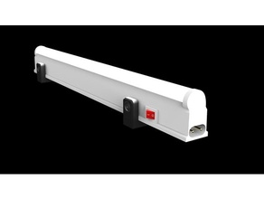 magnétique lampe titulaire soutien Ménage LED 3d print model - Mito3D
