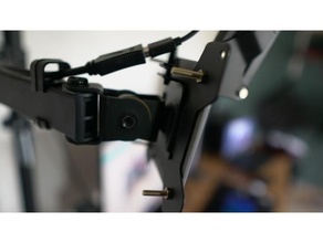 vesa mic arm mount diy 75 3d print model - Mito3D