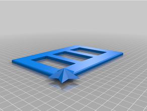 3 gang wall plate star 3d printing 3d print model - Mito3D