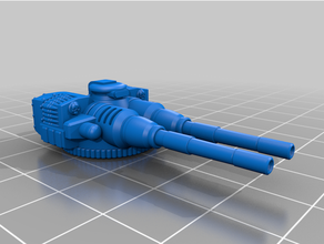 carapace canon automatique tourelles Maître impérial chevaliers modèle robots 3d print model - Mito3D