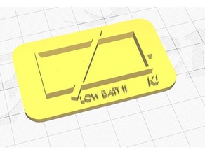 batería logo señales logos 3d print model - Mito3D