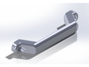 drawer handle countersunk holes household garage workshop 3d print model - Mito3D