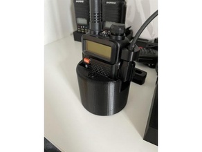 baofeng uv 5r taza soporte artilugio radio walkie talkie 3d print model - Mito3D