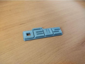xp Deus logo porte clés métal détecteur détecteurs 3d print model - Mito3D