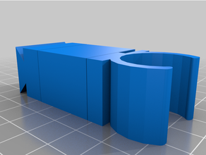 Genişletilmiş 1 2 pvc çatı oluk kırlangıç kuyruğu klipler piksel 3d print model - Mito3D