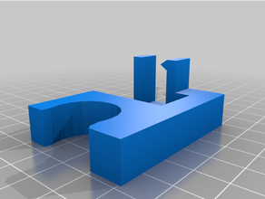 piksel oluk klips 1 2 pvc geniş askı 3d print model - Mito3D