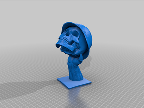 ww2+skull 3d impressão 3d print model - Mito3D