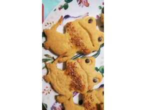 bearded dragon cookie cutter food & drink pogona vitticeps 3d print model - Mito3D