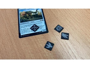 mtg magic gathering ability tokens toy & game accessories 3d print model - Mito3D