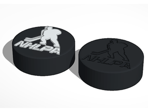 nhlpa nhl Eishockey Puck Logo Zeichen Logos Eis 3d print model - Mito3D