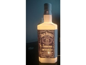 Jack Daniels Lithophan Lebensmittel Getränk Licht 3d print model - Mito3D