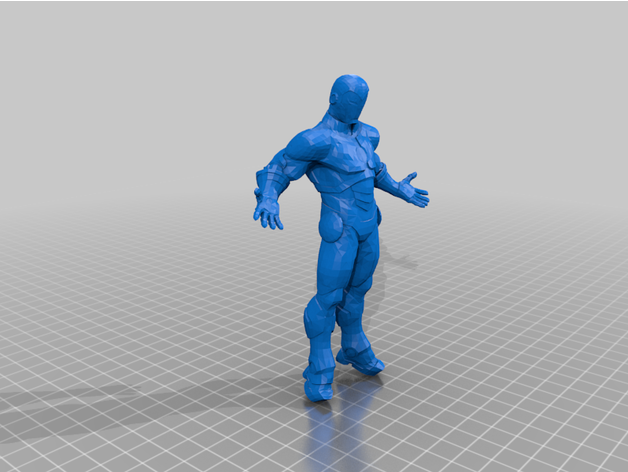 superior iron man lowpoly 3d printing ironman marvel 3D print model - Mito3D
