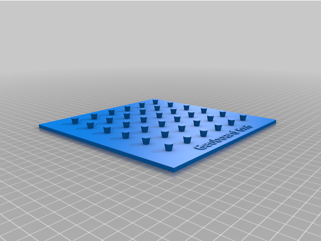 geoboard 6x6 math 3D print model - Mito3D