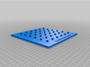 Geoboard 6x6 matematik 3d print model - Mito3D