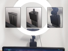 anillo ligero monitor montar 3d print model - Mito3D