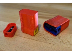 Apsara uzun nokta kalemtıraş talaş yakalayıcı Sanat araçlar kalem kolektör konteyner 3d print model - Mito3D