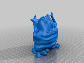 dumm Klecks Monster Kreaturen Mixer 3d print model - Mito3D