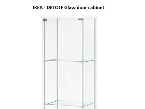 Ikea detolf glass door kabine raf destek m4 dekor dirsek ekstra bardak kapı cıvata fındık 3d print model - Mito3D