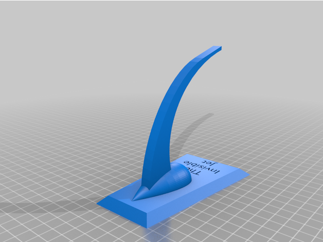 invisible jet stand models 3D print model - Mito3D