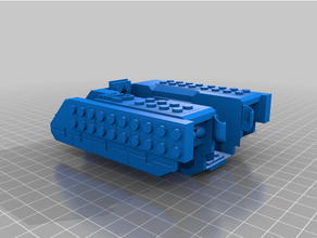 carrier tank m2 lego compatible 3d printing 3d print model - Mito3D