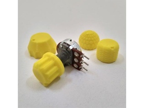 potenciômetro botões eletrônicos arduino cr 10 cr10 crialidade cura faça ender 3 botão perilla Panela Proteus Solidworks 3d print model - Mito3D