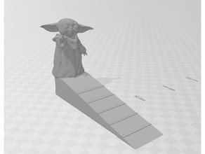Baby Yoda Türstopper Büro Gelb Mando Mandalorianer Star Kriege 3d print model - Mito3D