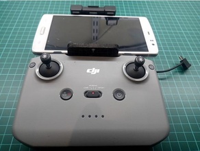 dji mini 2 mavic hava kordon boyun kayış binmek seyyar telefon 3d print model - Mito3D