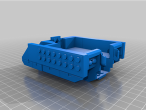 light tank carrier m2 lego compatible 3d printing army 3d print model - Mito3D