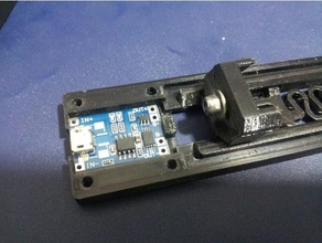 simplificado 18650 tp4056 proteção carregador faça bateria suporte 3d print model - Mito3D