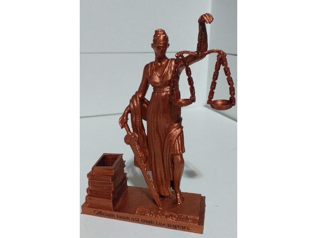 Justice aveugle Bureau femida justicia loi themis 3D print model - Mito3D