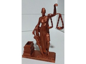 Justice aveugle Bureau femida justicia loi themis 3d print model - Mito3D