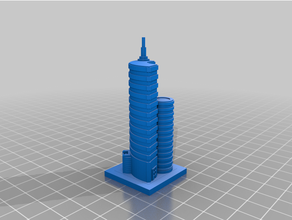 Greeblecity pinchos softcorp edificios estructuras 3d print model - Mito3D
