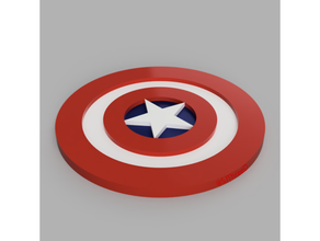 capitaine Amérique merveille verre décor vengeurs Coaster sj3d 3d print model - Mito3D