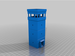 torre fronteira edifícios estruturas 3d print model - Mito3D