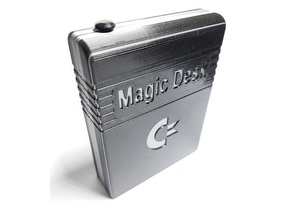 commodore c64 magic desk cartridge housing case enclosure 3d print model - Mito3D