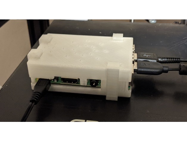 framboesa pi 3 b+ caso bainha eletrônicos 3D print model - Mito3D