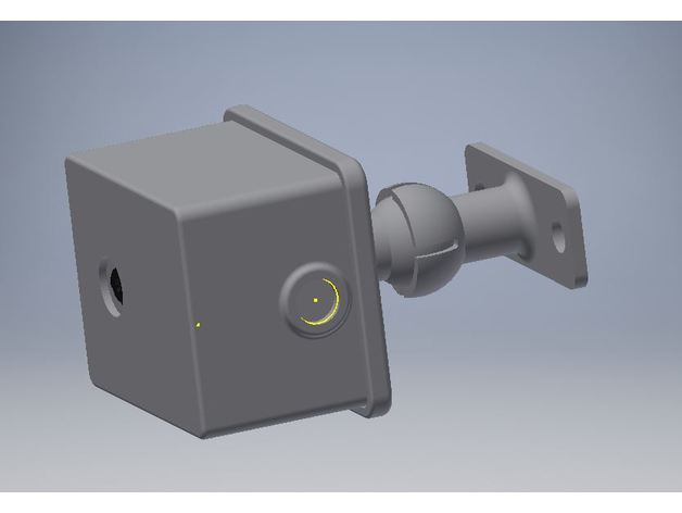esp32 cam housing swivel mount electronics camera esp32-cam 3D print model - Mito3D