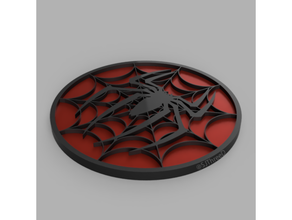 spider man merveille verre décor vengeurs Coaster sj3d homme araignée 3d print model - Mito3D
